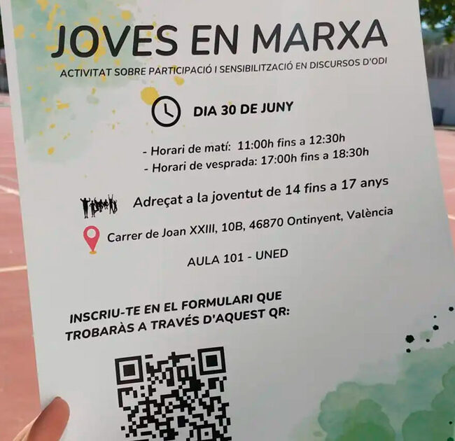 Portada entrada blog joves en marxa activitat sobre participació i sensibilització en discursos d'odi del CLJO