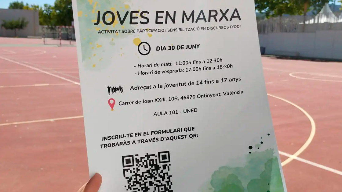 Portada entrada blog joves en marxa activitat sobre participació i sensibilització en discursos d'odi del CLJO