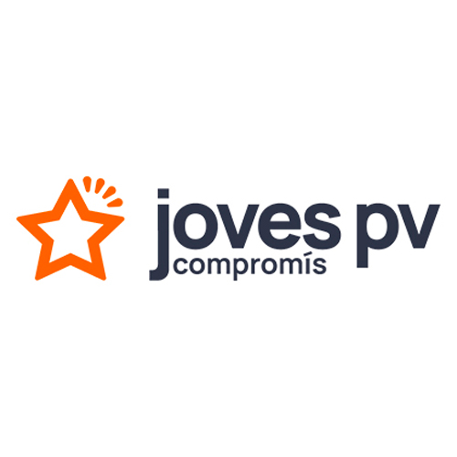Logotip Joves pv compromís Ontinyent membre de dret del Consell Local de la Joventut d'Ontinyent
