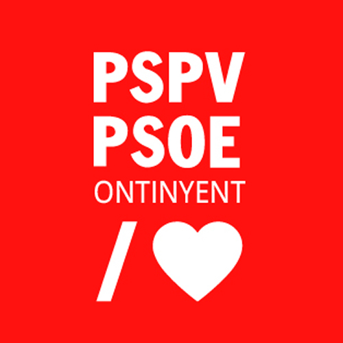 Logotip PSPV PSOE Ontinyent membre de dret del Consell Local de la Joventut d'Ontinyent